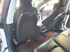 Tesla Model 3 Performance Long Range Standard Base 2017 2018 2019 2020 2021 2022 2023 with Aftermarket Parts - Seatback cover shell overlay Carbon Fiber from Aero Republic