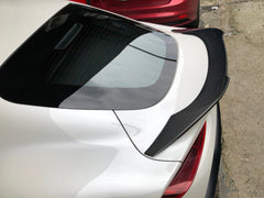 Toyota Supra MK5 A90 A91 3.0 2.0 2020 2021 2022 2023 2024 with Aftermarket Parts - V Style Rear Lip Spoiler Pre-preg Carbon Fiber from Aero Republic