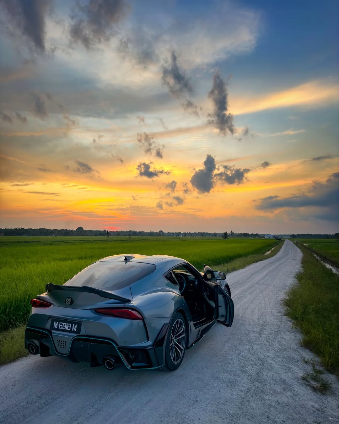 Toyota Supra MK5 A90 A91 3.0 2.0 2020 2021 2022 2023 2024 with Aftermarket Parts - V Style Rear Lip Spoiler Pre-preg Carbon Fiber from Aero Republic