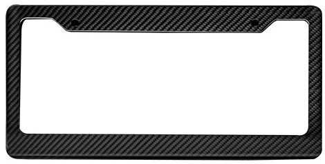 Vehicle with Aftermarket Parts - US Style USA North American Spec 2-Hole Carbon Fiber License Plate Frame Dry Pre-preg?Carbon Fiber from Aero Republic