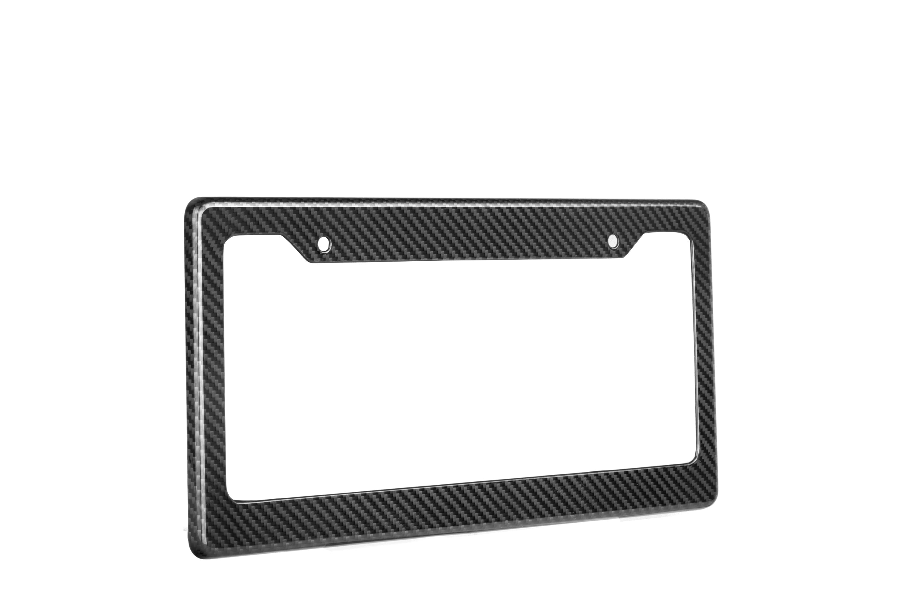 Vehicle with Aftermarket Parts - US Style USA North American Spec 2-Hole Carbon Fiber License Plate Frame Dry Pre-preg?Carbon Fiber from Aero Republic