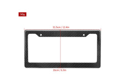 Vehicle with Aftermarket Parts - US Style USA North American Spec 2-Hole Carbon Fiber License Plate Frame Dry Pre-preg?Carbon Fiber from Aero Republic