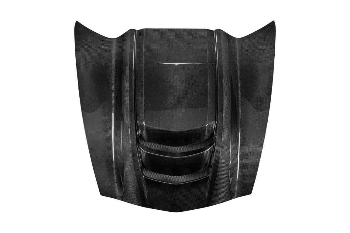 Chevrolet Corvette C7 Base Stingray Z06 Z51 2014-2019 with Aero Republic's Aftermarket Parts - ZR1 Style Hood Bonnet Carbon Fiber / FRP