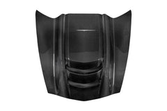 Chevrolet Corvette C7 Base Stingray Z06 Z51 2014-2019 with Aero Republic's Aftermarket Parts - ZR1 Style Hood Bonnet Carbon Fiber / FRP