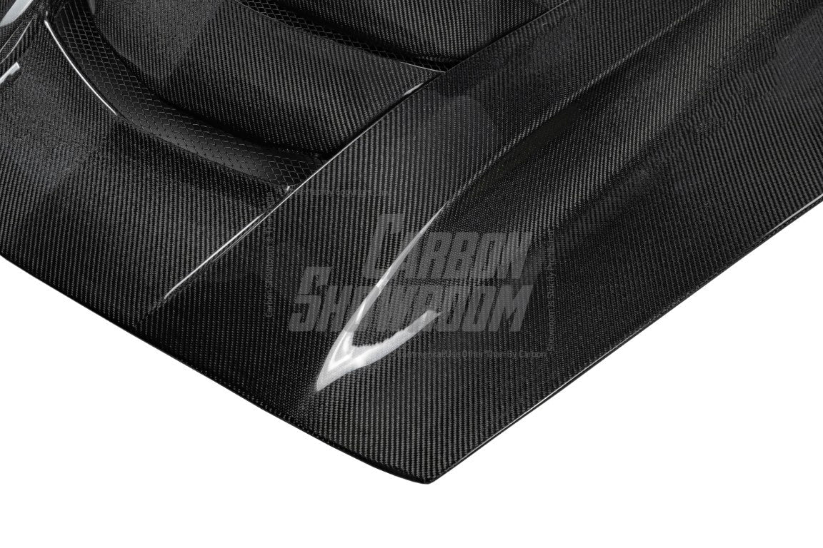 Chevrolet Corvette C7 Base Stingray Z06 Z51 2014-2019 with Aero Republic's Aftermarket Parts - ZR1 Style Hood Bonnet Carbon Fiber / FRP