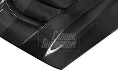 Chevrolet Corvette C7 Base Stingray Z06 Z51 2014-2019 with Aero Republic's Aftermarket Parts - ZR1 Style Hood Bonnet Carbon Fiber / FRP