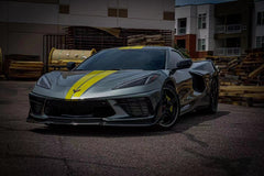 Chevrolet C8 Corvette Base 2020-ON with Aftermarket Parts - ZR Style Front Lip Carbon Fiber from Aero Republic
