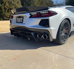 Chevrolet C8 Corvette Base 2020-ON & C8 Corvette E-Ray 2024-ON with Aftermarket Parts - APR Style Rear Diffuser Carbon Fiber from Aero Republic