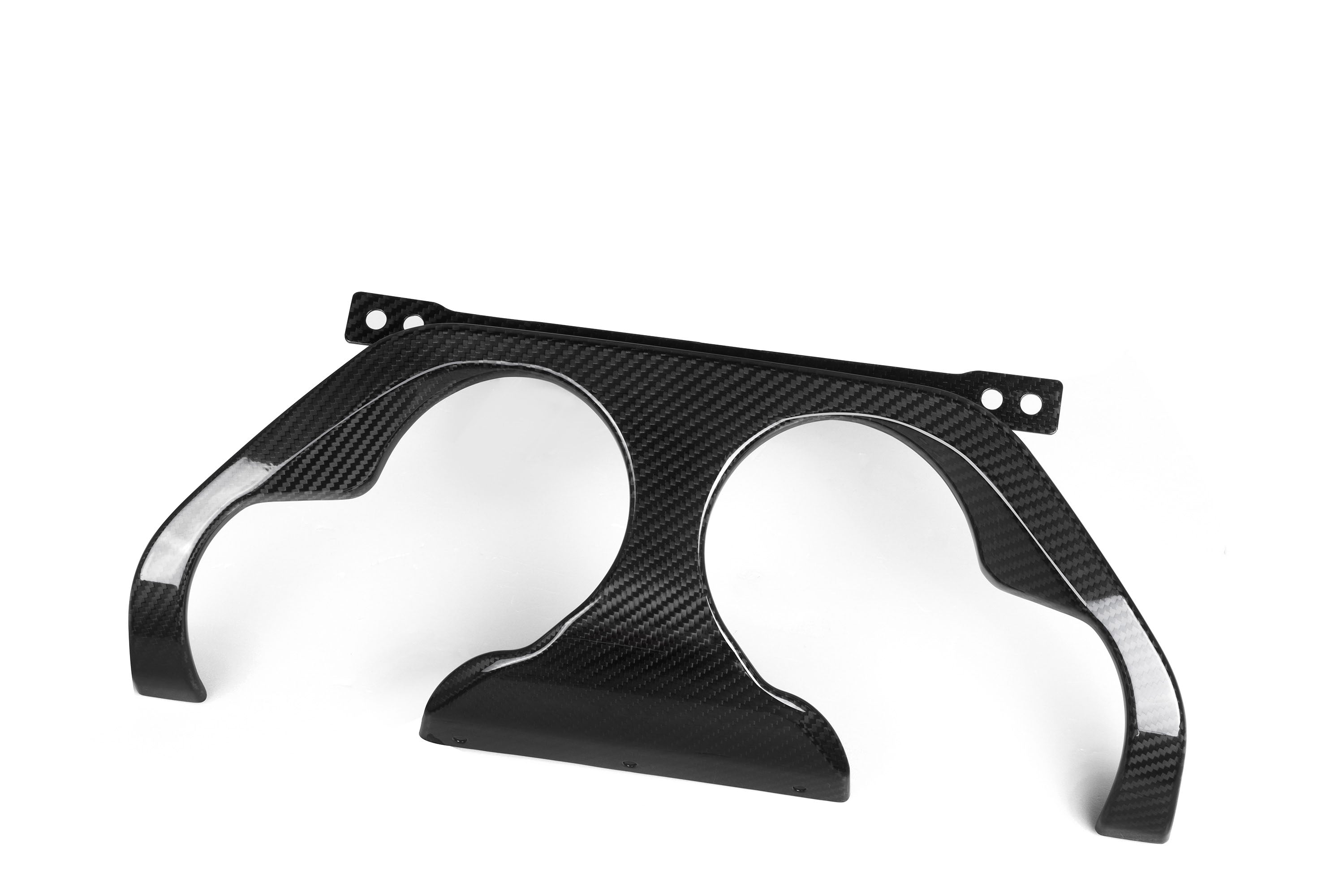 BMW M2 M2C G87 2023 2024 with Aftermarket Parts - MP Style / Center Quad Exit Rear Bumper Center Diffuser Plate Pre-preg Carbon Fiber from Aero Republic
