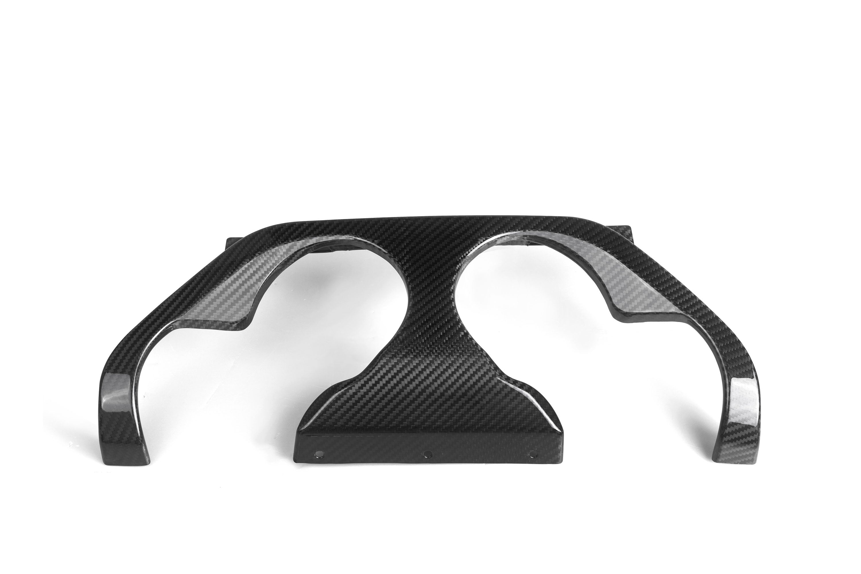 BMW M2 M2C G87 2023 2024 with Aftermarket Parts - MP Style / Center Quad Exit Rear Bumper Center Diffuser Plate Pre-preg Carbon Fiber from Aero Republic