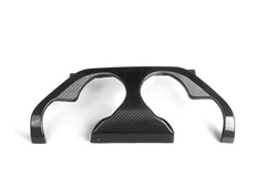 BMW M2 M2C G87 2023 2024 with Aftermarket Parts - MP Style / Center Quad Exit Rear Bumper Center Diffuser Plate Pre-preg Carbon Fiber from Aero Republic
