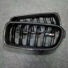 BMW 3 Series 320i 328i 328d 330i 335i 340i F30 F31 2011 2012 2013 2014 2015 2016 2017 2018 2019 with Aftermarket Parts - Blacked Out Front Kidney Grilles Carbon Fiber from Aero Republic