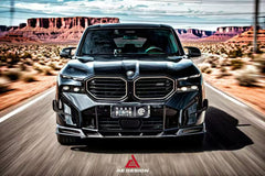 BMW XM / XM Label Red G09 2023-ON with Aftermarket Parts - AE Front Lip Pre-preg Carbon Fiber from ArmorExtend