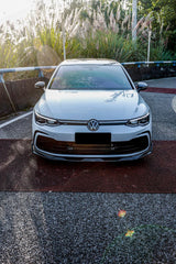 Volkswagen GTI & R-line MK8 2022 2023 2024 with Aftermarket Parts - AE Style Front Lip?Carbon Fiber?from ArmorExtend