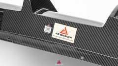 Audi S7 A7 (with S-bumper) C8 2019-ON with Aftermarket Parts - ART V2 Style Front Lip Dry Pre-preg Carbon Fiber from ArmorExtend