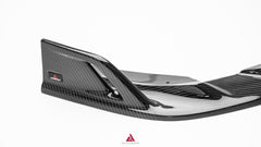 Audi S7 A7 (with S-bumper) C8 2019-ON with Aftermarket Parts - ART V2 Style Front Lip Dry Pre-preg Carbon Fiber from ArmorExtend