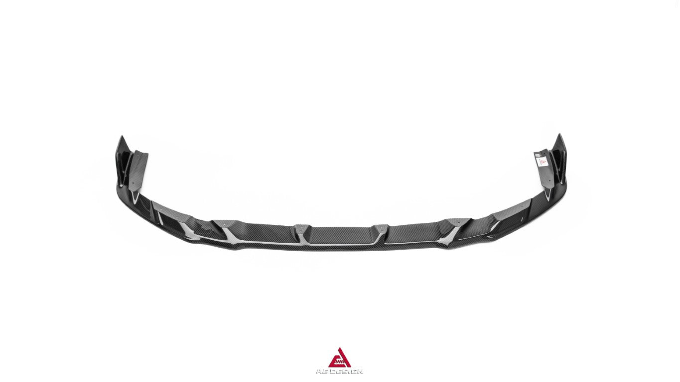 Audi S7 A7 (with S-bumper) C8 2019-ON with Aftermarket Parts - ART V2 Style Front Lip Dry Pre-preg Carbon Fiber from ArmorExtend