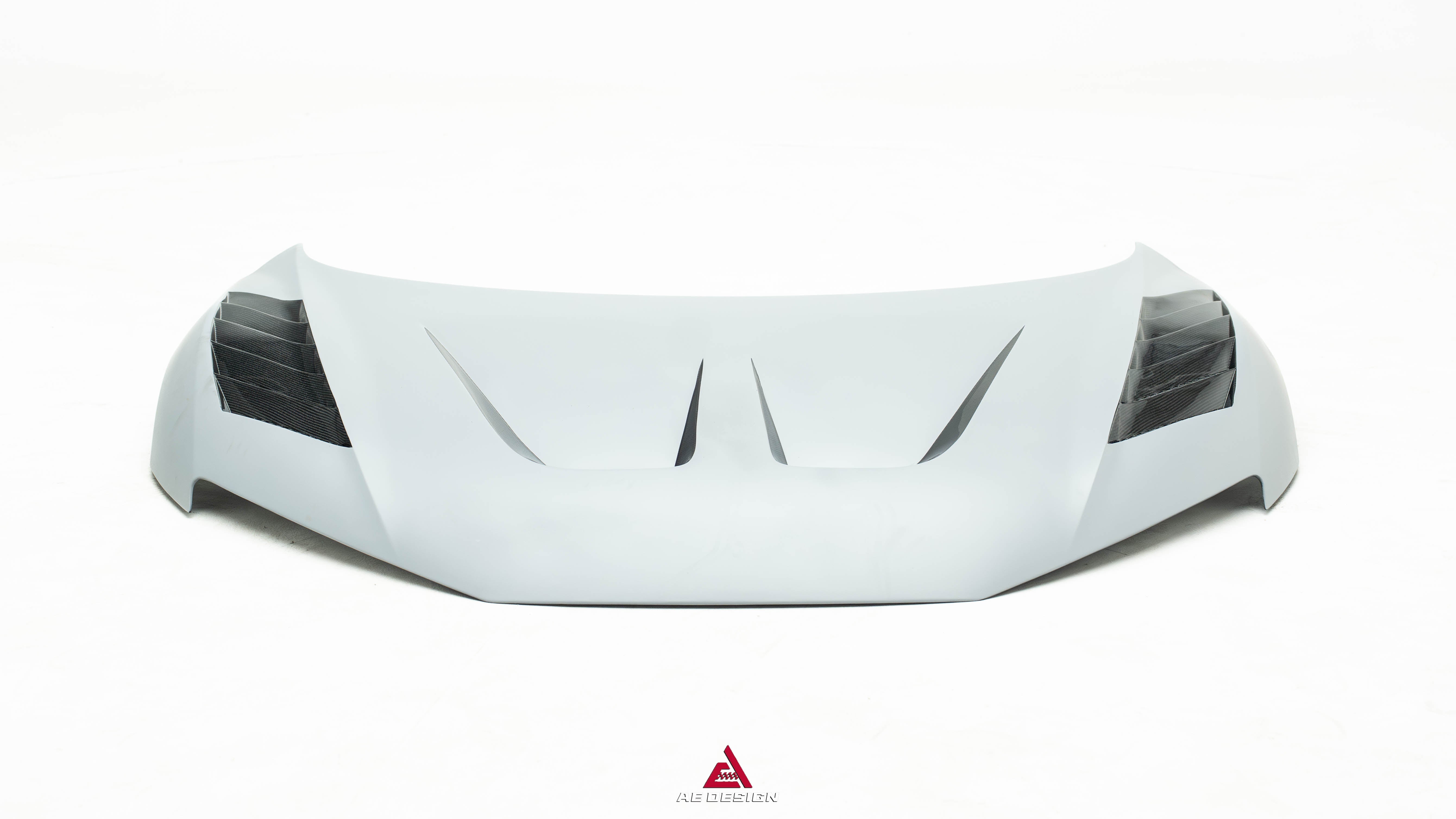 Audi R8 Gen 2 2017 2018 2019 2020 2021 2022 2023 with Aftermarket Parts - AE Style Hood Bonnet Double-sided Carbon Fiber / Partial Carbon Fiber from ArmorExtend