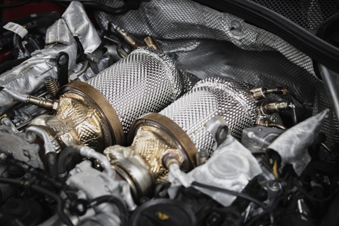 Audi RS4 B9 B9.5 2018-ON with Aftermarket Parts - 200 & 300 & 400 CELL Downpipe Stainless Steel / Titanium?from?ArmorExtend