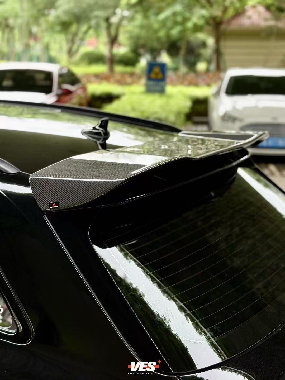 Audi RS4 B9 / B9.5 2018 2019 2020 2021 2022 2023 2024 with Aftermarket Parts - AE Rear Roof Spoiler Carbon Fiber from ArmorExtend