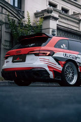 Audi RS4 B9 / B9.5 2018 2019 2020 2021 2022 2023 2024 with Aftermarket Parts - AE Rear Roof Spoiler Carbon Fiber from ArmorExtend