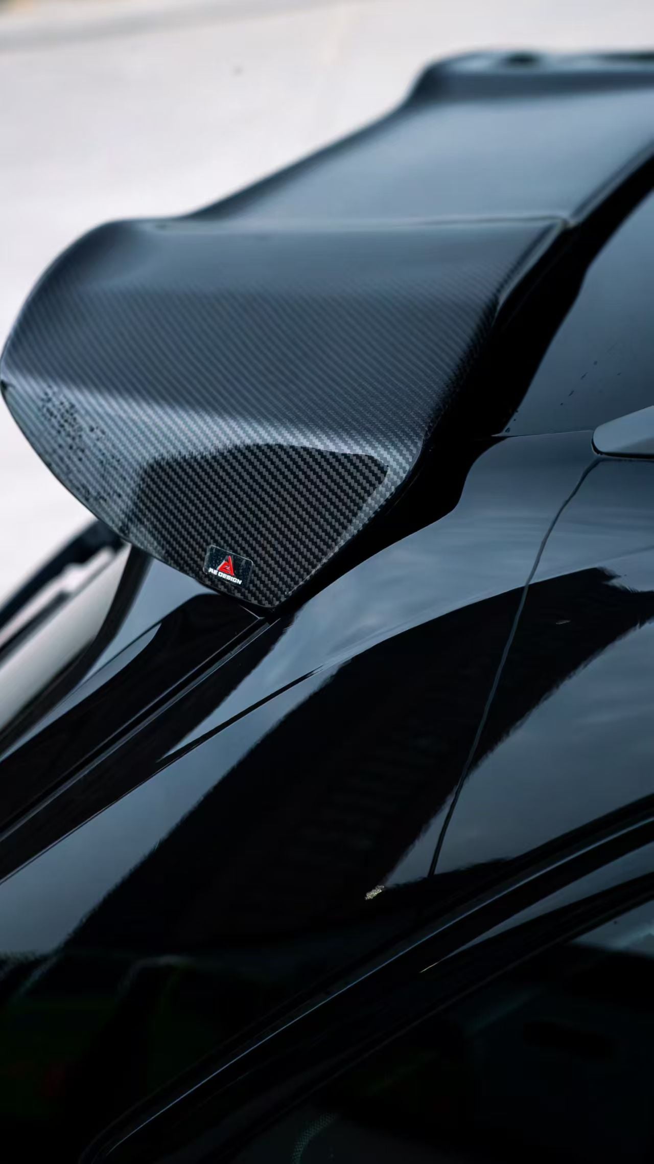 Audi RS4 B9 / B9.5 2018 2019 2020 2021 2022 2023 2024 with Aftermarket Parts - AE Rear Roof Spoiler Carbon Fiber from ArmorExtend