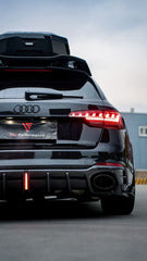 Audi RS4 B9 / B9.5 2018 2019 2020 2021 2022 2023 2024 with Aftermarket Parts - AE Rear Roof Spoiler Carbon Fiber from ArmorExtend