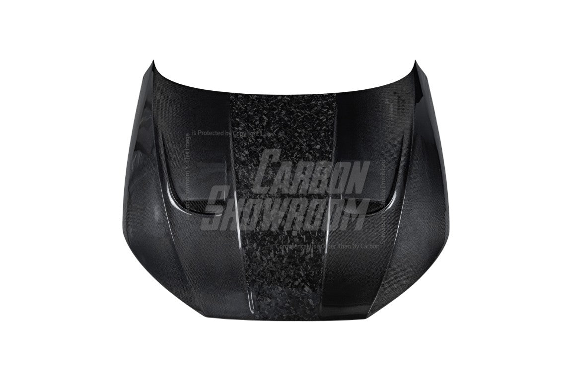 Audi RS4 B9 B9.5 2018-ON & S4 / A4 / A4 Allroad / A4 Avant B9 B9.5 2017 2018 2019 2020 2021 2022 2023 2024 with Aftermarket Parts - AE Style Hood Bonnet Carbon Fiber from ArmorExtend