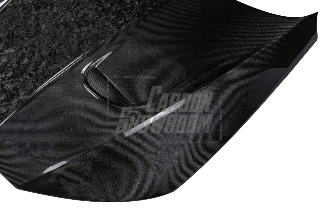 Audi RS4 B9 B9.5 2018-ON & S4 / A4 / A4 Allroad / A4 Avant B9 B9.5 2017 2018 2019 2020 2021 2022 2023 2024 with Aftermarket Parts - AE Style Hood Bonnet Carbon Fiber from ArmorExtend