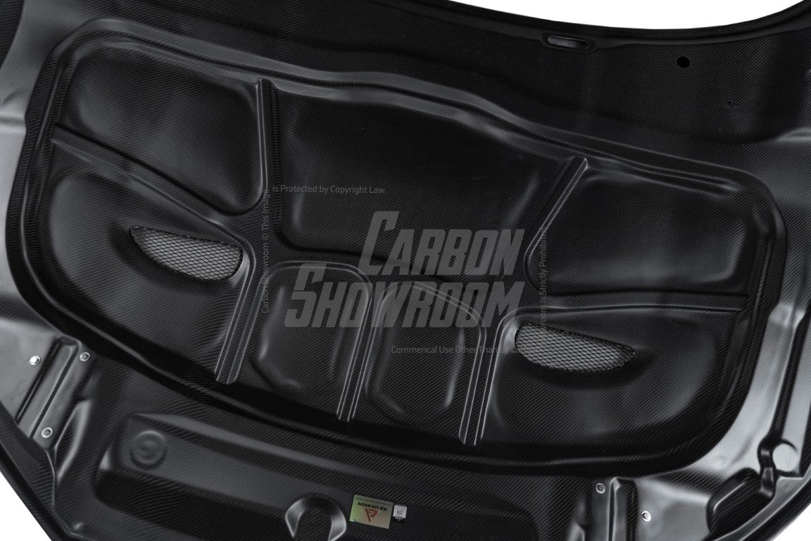 Audi RS4 B9 B9.5 2018-ON & S4 / A4 / A4 Allroad / A4 Avant B9 B9.5 2017 2018 2019 2020 2021 2022 2023 2024 with Aftermarket Parts - AE Style Hood Bonnet Carbon Fiber from ArmorExtend