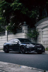 Audi RS5 B9.5 2020 2021 2022 2023 2024 2025 with Aftermarket Parts - AE Style Front Canards Carbon Fiber from ArmorExtend