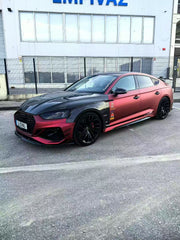 Audi RS5 S5 A5 B9 B9.5 2017 2018 2019 2020 2021 2022 2023 2024 2025 with Aftermarket Parts - AE Style Hood Bonnet Carbon Fiber from ArmorExtend
