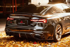 Audi RS5 B9.5 2020 2021 2022 2023 2024 Early 2025 with Aftermarket Parts - AE Style Rear Diffuser Carbon Fiber from ArmorExtend