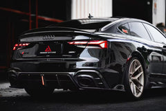 Audi RS5 B9.5 2020 2021 2022 2023 2024 Early 2025 with Aftermarket Parts - AE Style Rear Diffuser Carbon Fiber from ArmorExtend