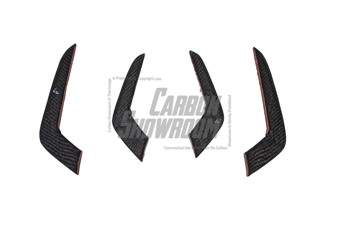 Audi RS5 B9.5 2020 2021 2022 2023 2024 with Aftermarket Parts - AE Style Front Canards Carbon Fiber from ArmorExtend