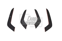 Audi RS5 B9.5 2020 2021 2022 2023 2024 with Aftermarket Parts - AE Style Front Canards Carbon Fiber from ArmorExtend