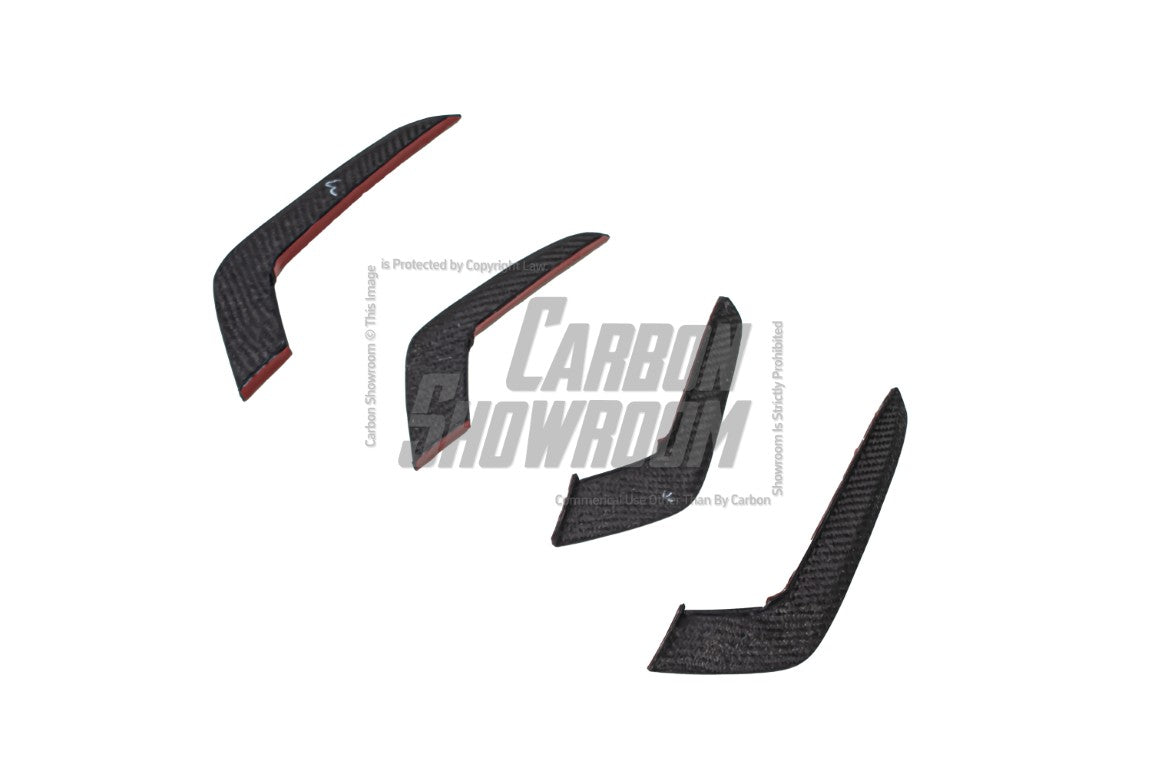 Audi RS5 B9.5 2020 2021 2022 2023 2024 with Aftermarket Parts - AE Style Front Canards Carbon Fiber from ArmorExtend