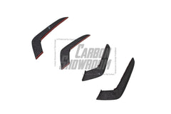 Audi RS5 B9.5 2020 2021 2022 2023 2024 with Aftermarket Parts - AE Style Front Canards Carbon Fiber from ArmorExtend