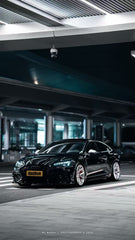 Audi RS5 B9.5 2020 2021 2022 2023 2024 2025with Aftermarket Parts - AE Style Front Lip Carbon Fiber from ArmorExtend