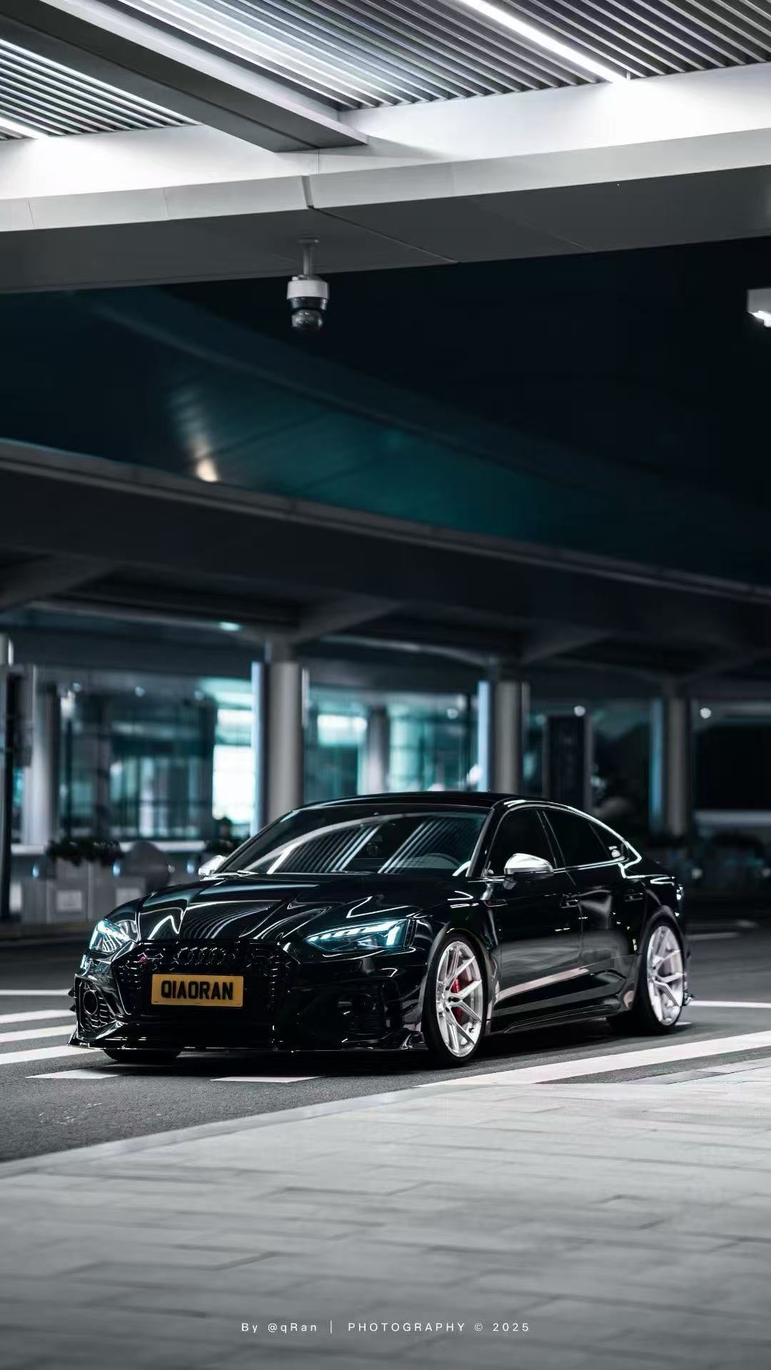 Audi RS5 B9.5 2020 2021 2022 2023 2024 2025 with Aftermarket Parts - AE Style Front Canards Carbon Fiber from ArmorExtend