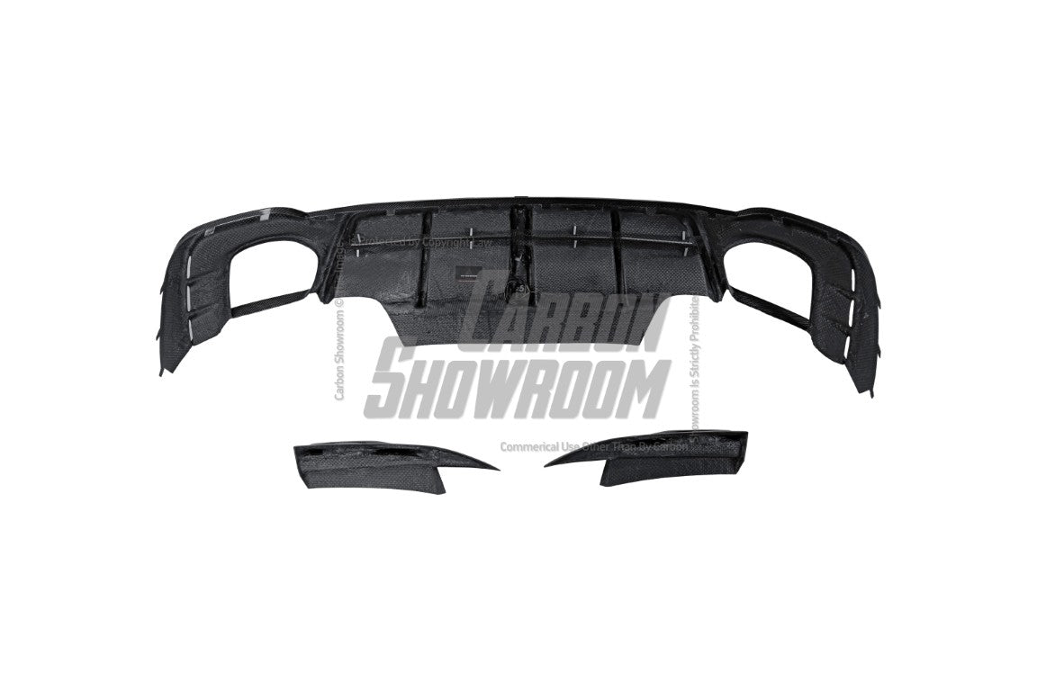 Audi RS5 B9.5 2020 2021 2022 2023 2024 with Aftermarket Parts - AE Style Rear Diffuser Carbon Fiber from ArmorExtend