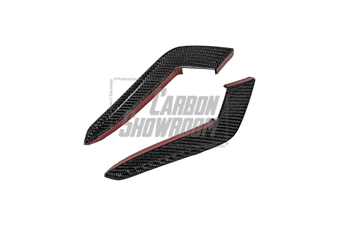 Audi RS5 B9.5 2020 2021 2022 2023 2024 with Aftermarket Parts - AE Style Front Canards Carbon Fiber from ArmorExtend