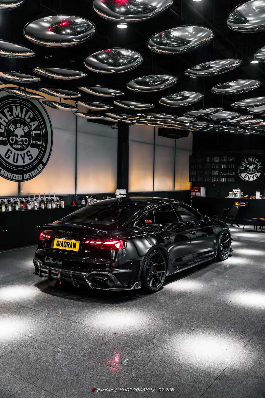 Audi RS5 B9.5 2020 2021 2022 2023 2024 2025 with Aftermarket Parts - AE V2 Style Rear Diffuser & Canards Dry Pre-preg Carbon Fiber from ArmorExtend