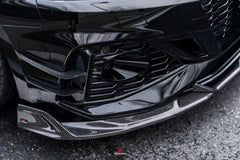 Audi RS5 B9.5 2020 2021 2022 2023 2024 2025 with Aftermarket Parts - AE V2 Style Front Canards Dry Pre-preg Carbon Fiber from ArmorExtend