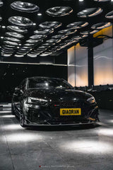 Audi RS5 B9.5 2020 2021 2022 2023 2024 2025 with Aftermarket Parts - AE V2 Style Front Canards Dry Pre-preg Carbon Fiber from ArmorExtend