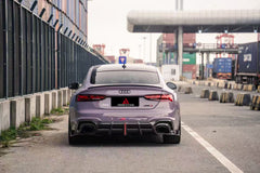 Audi RS5 B9.5 2020 2021 2022 2023 2024 2025 with Aftermarket Parts - AE V2 Style Rear Diffuser & Canards Dry Pre-preg Carbon Fiber from ArmorExtend