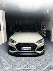 Audi RS5 B9.5 2020 2021 2022 2023 2024 2025 with Aftermarket Parts - AE V2 Style Front Lip Dry Pre-preg Carbon Fiber from ArmorExtend