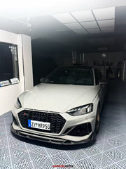 Audi RS5 B9.5 2020 2021 2022 2023 2024 2025 with Aftermarket Parts - AE V2 Style Front Lip Dry Pre-preg Carbon Fiber from ArmorExtend