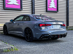Audi RS5 B9.5 2020 2021 2022 2023 2024 with Aftermarket Parts - AE Style Rear Diffuser Carbon Fiber from ArmorExtend