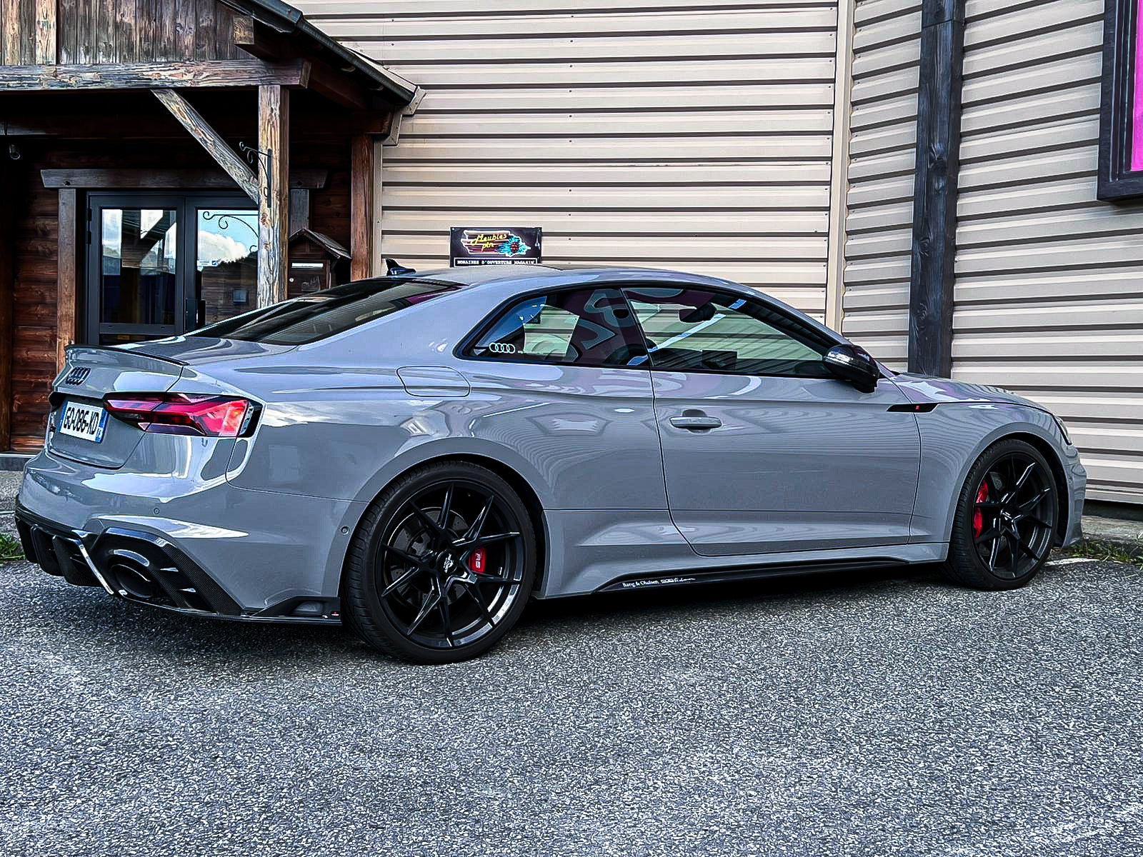 Audi RS5 B9.5 2020 2021 2022 2023 2024 with Aftermarket Parts - AE Style Rear Diffuser Carbon Fiber from ArmorExtend